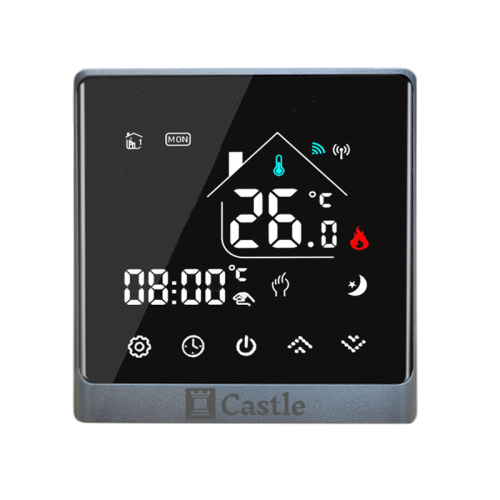 Терморегулятор програмований CASTLE AC8400H Silver Wi-Fi