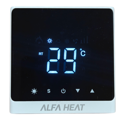 Терморегулятор цифровой ALFA HEAT SMART White Wi-Fi