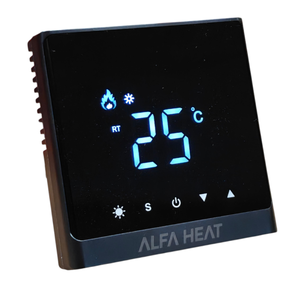 Терморегулятор цифровий ALFA HEAT SMART Black Wi-Fi