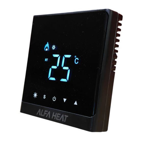 Терморегулятор цифровий ALFA HEAT SMART Black Wi-Fi